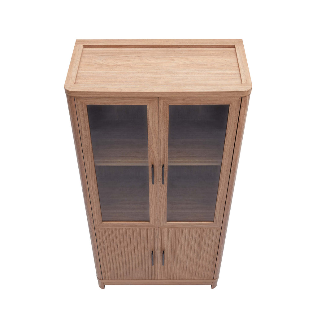 Jodie 31" Bookcase Cabinet in Maple (6-Shelf)