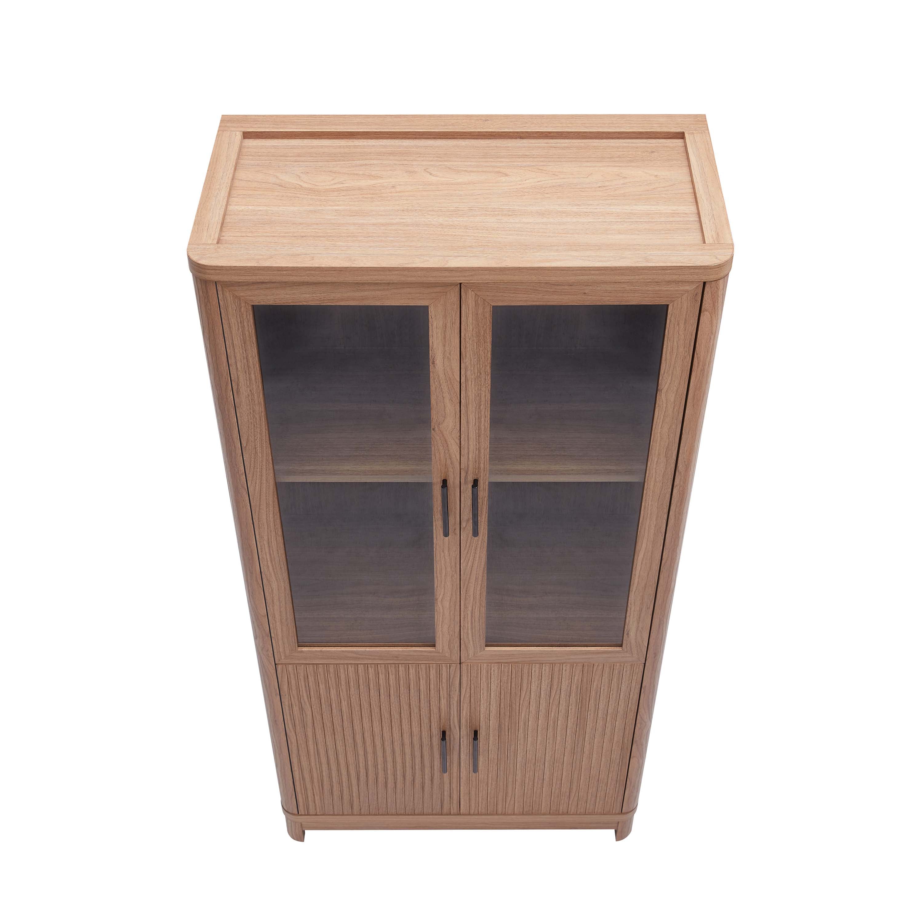 Jodie 31" Bookcase Cabinet in Maple (6-Shelf)