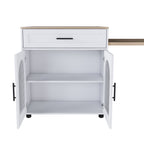 80-Inch Expandable Kitchen Island with Dining Table