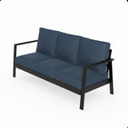 75" All-Weather Aluminum 3-Seat Patio Sofa