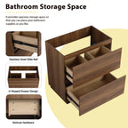 30" Modern Undermount Bathroom Sink Cabinet