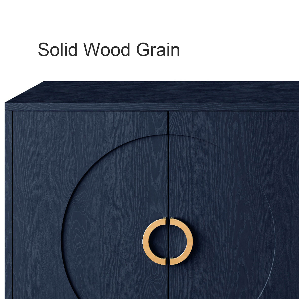 Modern Lacquered 4 Door Wooden Cabinet Sideboard