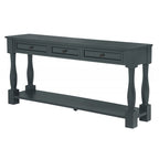 63" Long Console Table with Drawers and Shelf