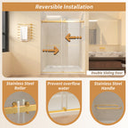 Frameless Sliding Glass Shower Doors