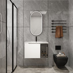 30" Wall-Mounted Bathroom Vanity With Ceramic Sink