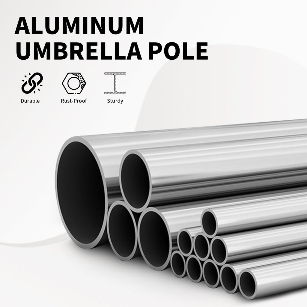 10FT Patio Umbrella with Push Button Tilt and Crank