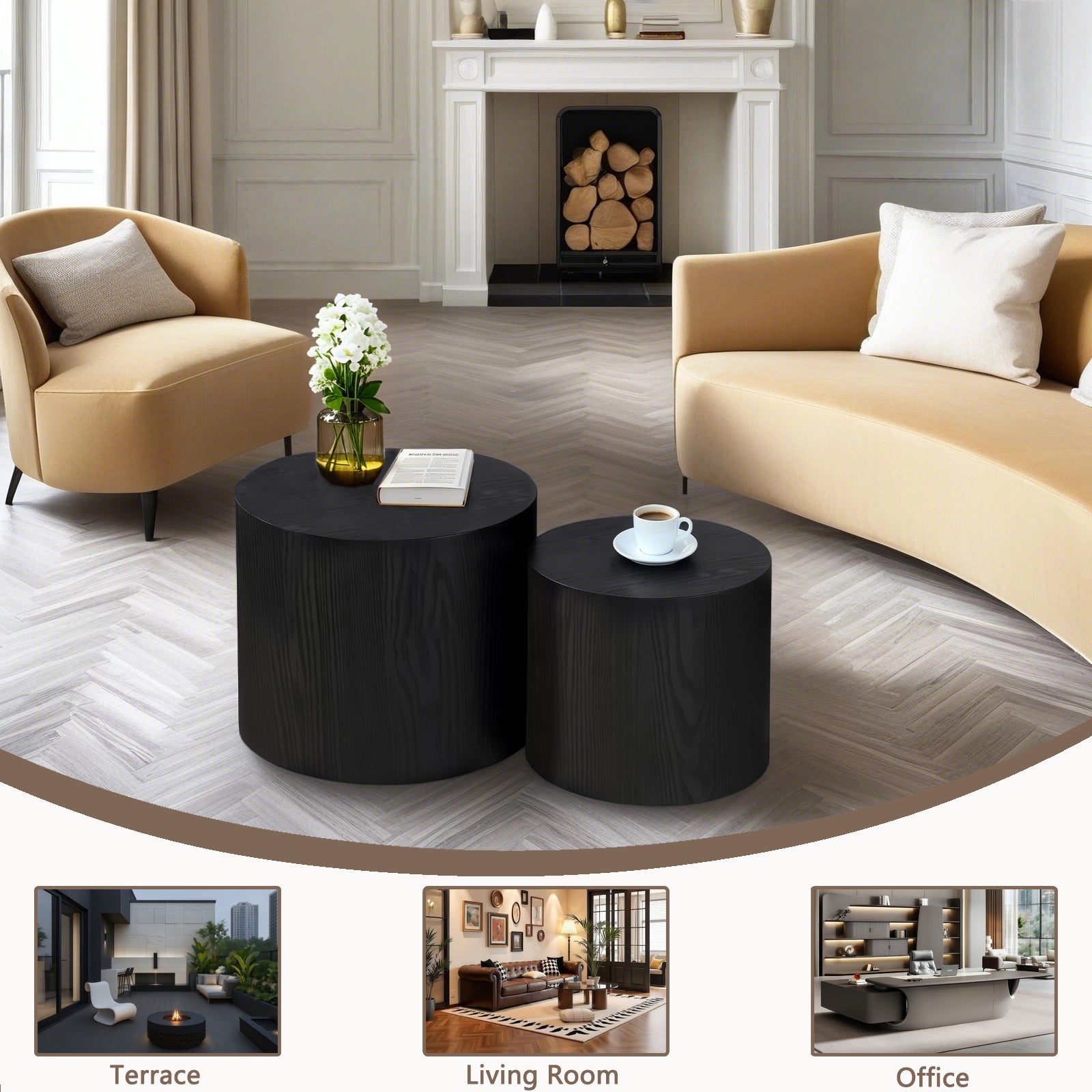 Nesting Coffee Table Set of 2