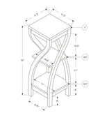 Accent Table - Square Design with Shelves