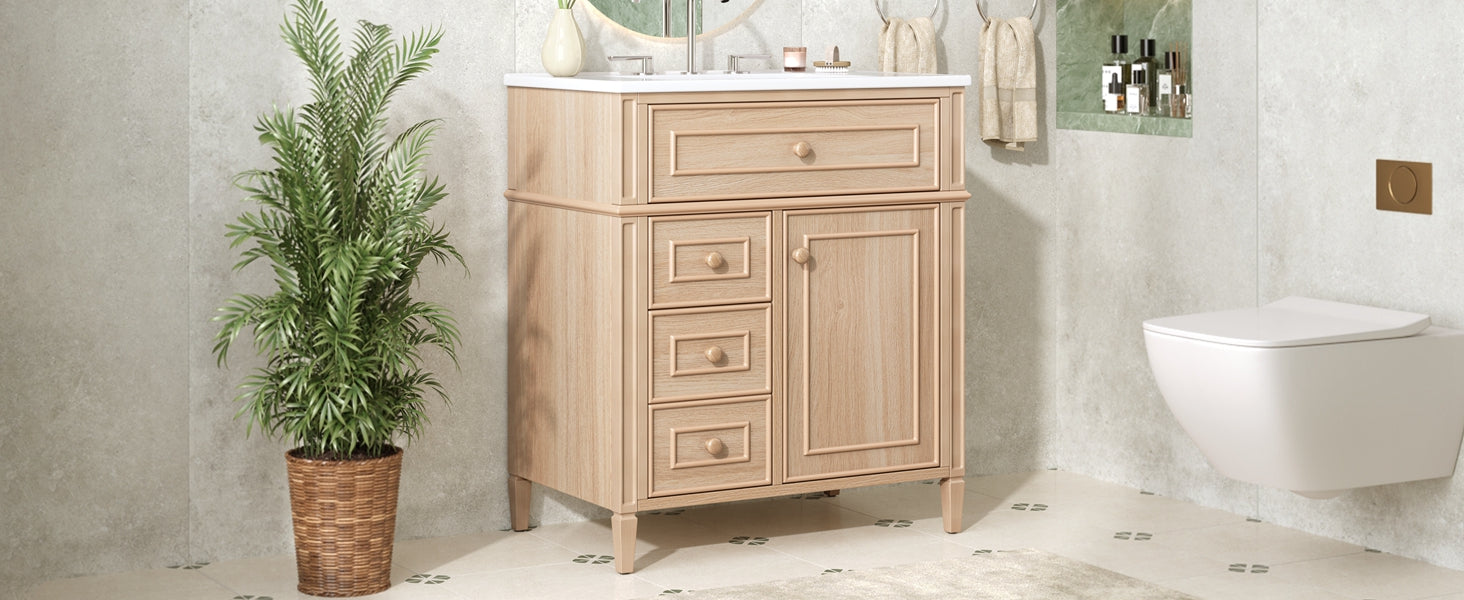 30" Bathroom Vanity With Sink