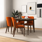 Kaitlyn Burnt Velvet Dining Chairs - Set of 2