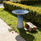 Handmade Glazed Ceramic Bird Bath