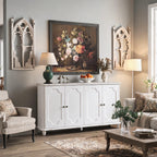 Vintage Distressed Sideboard Buffet Cabinet
