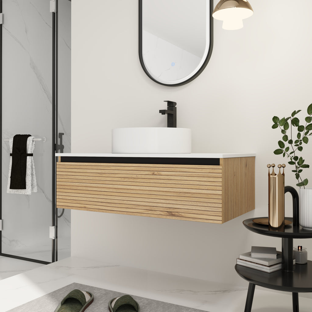36'' Wall-Mounted Bathroom Vanity