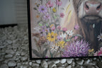 Farmhouse Highland Cow Wall Decor in Neutral Colour