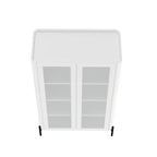Abbey 32" Tempered Glass Bookcase Cabinet