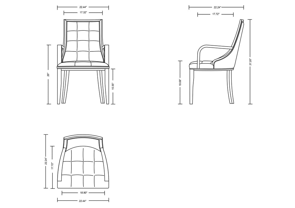 Fifth Avenue Wood Upholstered Dining Chair