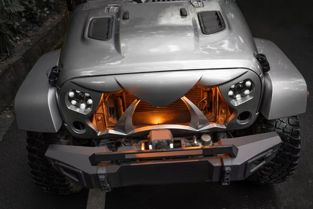 Halloween Front Grille Grid Grill for Jeep Wrangler JK/JKU