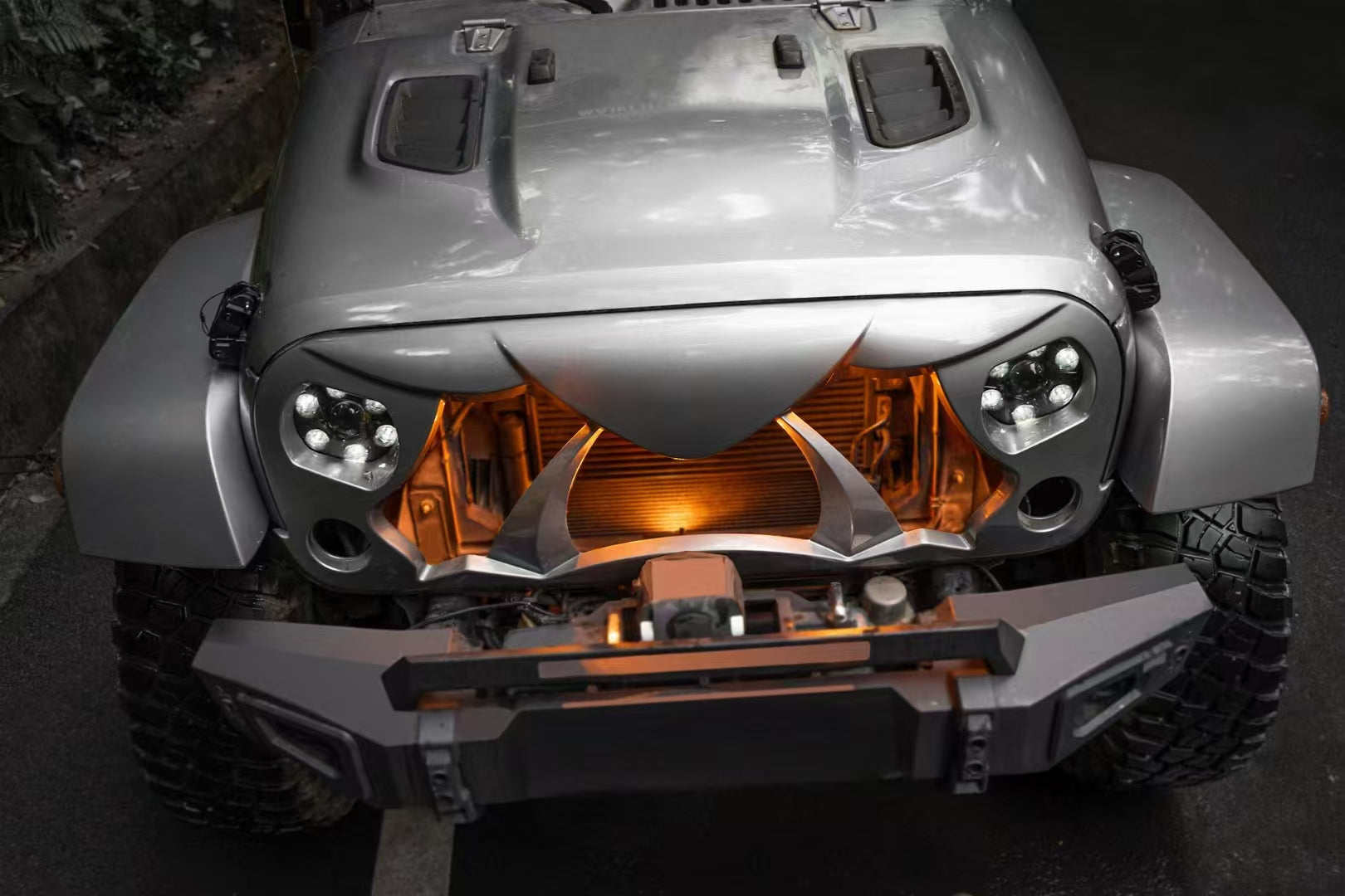 Halloween Front Grille Grid Grill for Jeep Wrangler JK/JKU