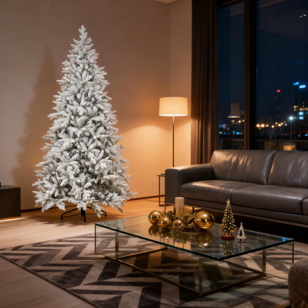 Festive Christmas Decor Artificial Flocked Christmas Tree