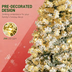 Easy to Assemble Fir Artificial Christmas Tree with LED Lights