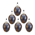 Egg Christmas Ball Ornament Set of 6