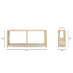 Milo 71" Reclaimed Wood Console Table with Lower Shelf