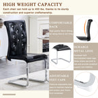 Set of 2 Retro Alligator Skin Upholstered Dining Chairs