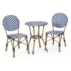 Outdoor Aluminum 3 Piece French Bistro Set