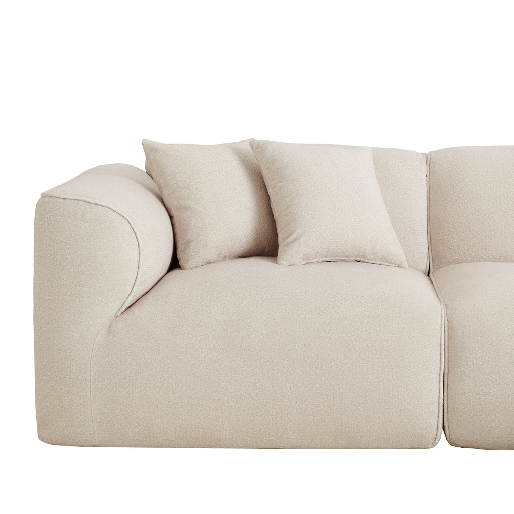 U_Style Luxury Velvet Sofa - 4-Seater