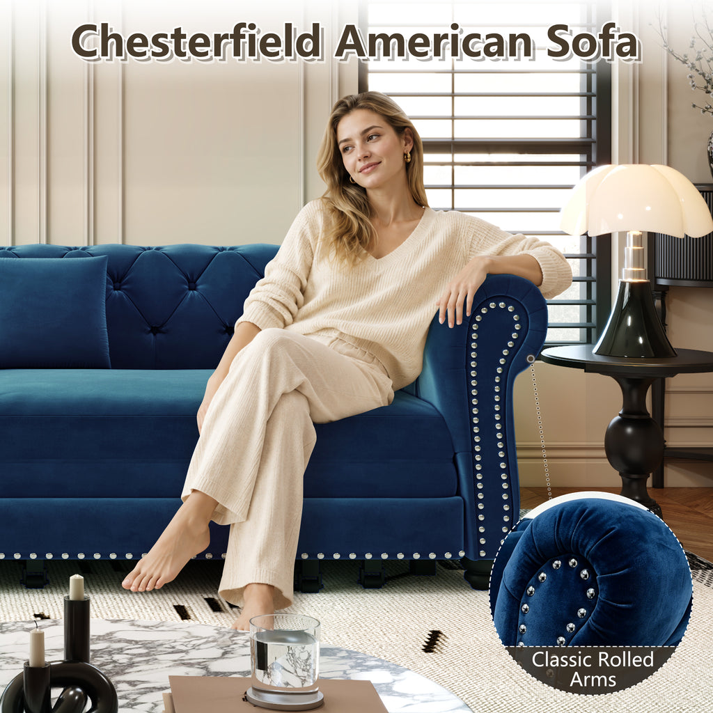 Chesterfield 3-in-1 Pull-Out Sofa Bed