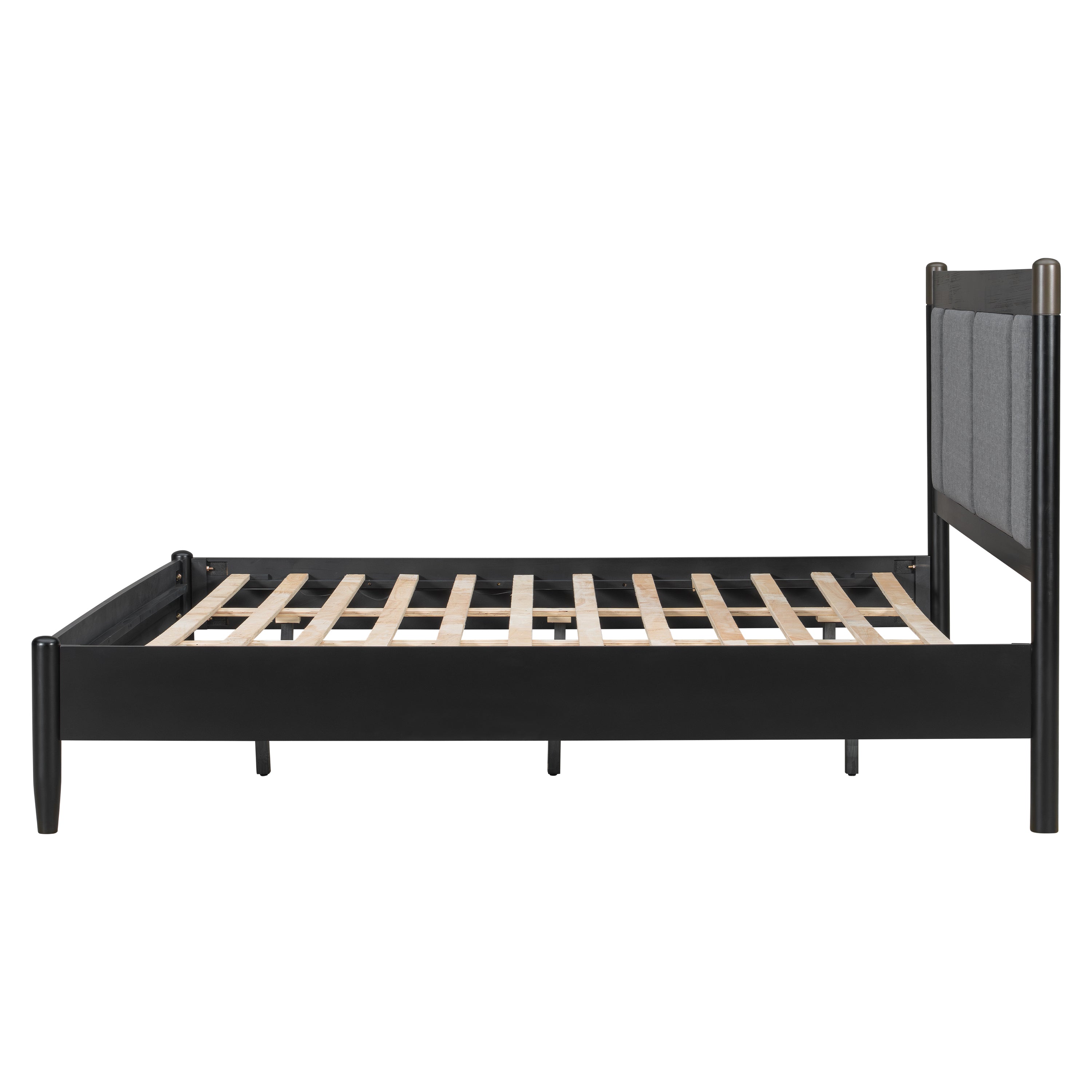 Solid Wood King Bed - Heavy Duty Support