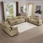 Modern Fabric Living Room Sofa 2-Piece Set