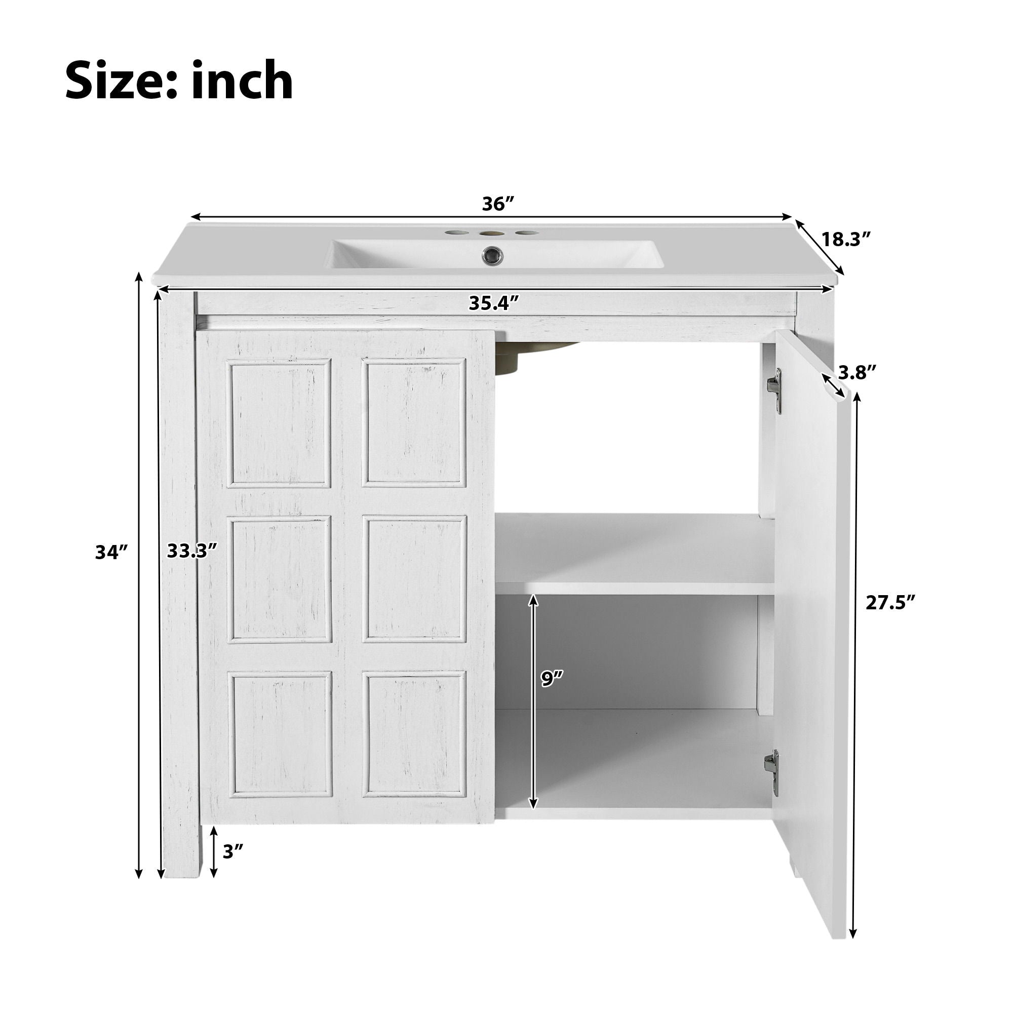 Bathroom Vanity Organizer With Sink, Combo Cabinet Set, Bathroom Storage Cabinet
