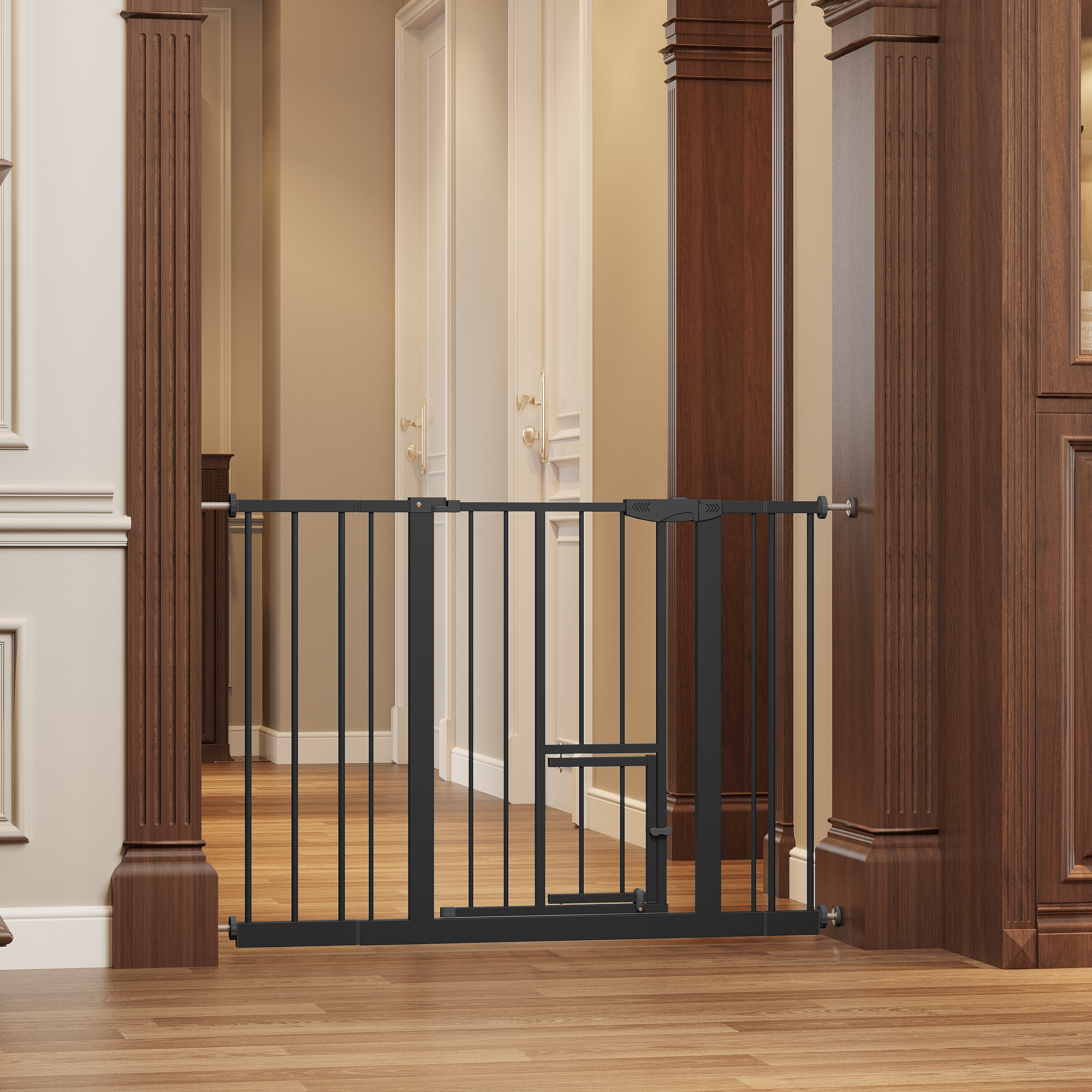 Baby Gate with Cat Door