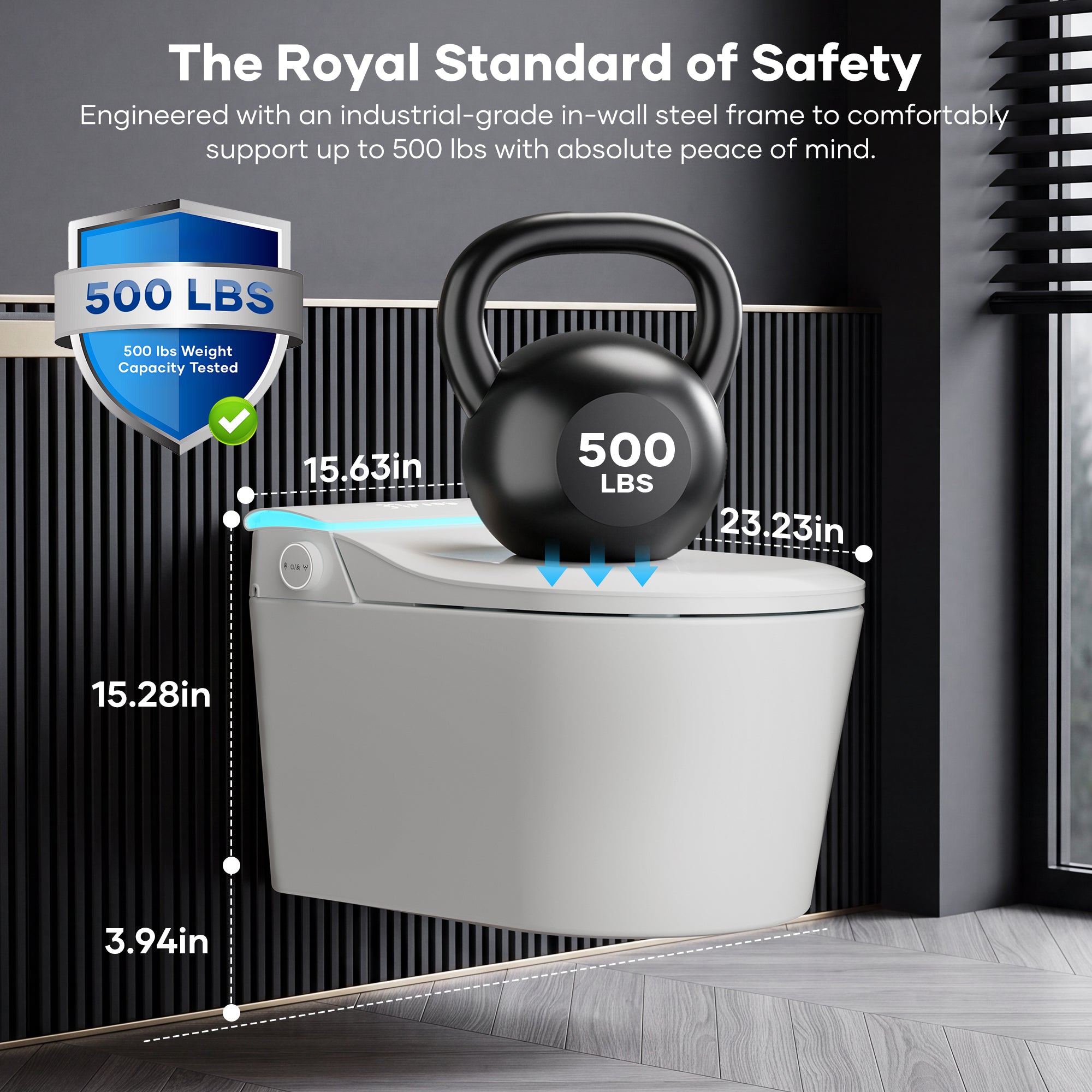 Wall-mounted Smart Toilet with Aromatherapy Deodorization