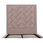Crosby Upholstered Velvet Twin Bed