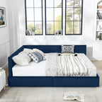 Queen Size Storage Upholstered Tufted Bed Frame