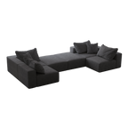 Oversized Sponge Cloud Sofa - Modern Upholstered Sectional Couch