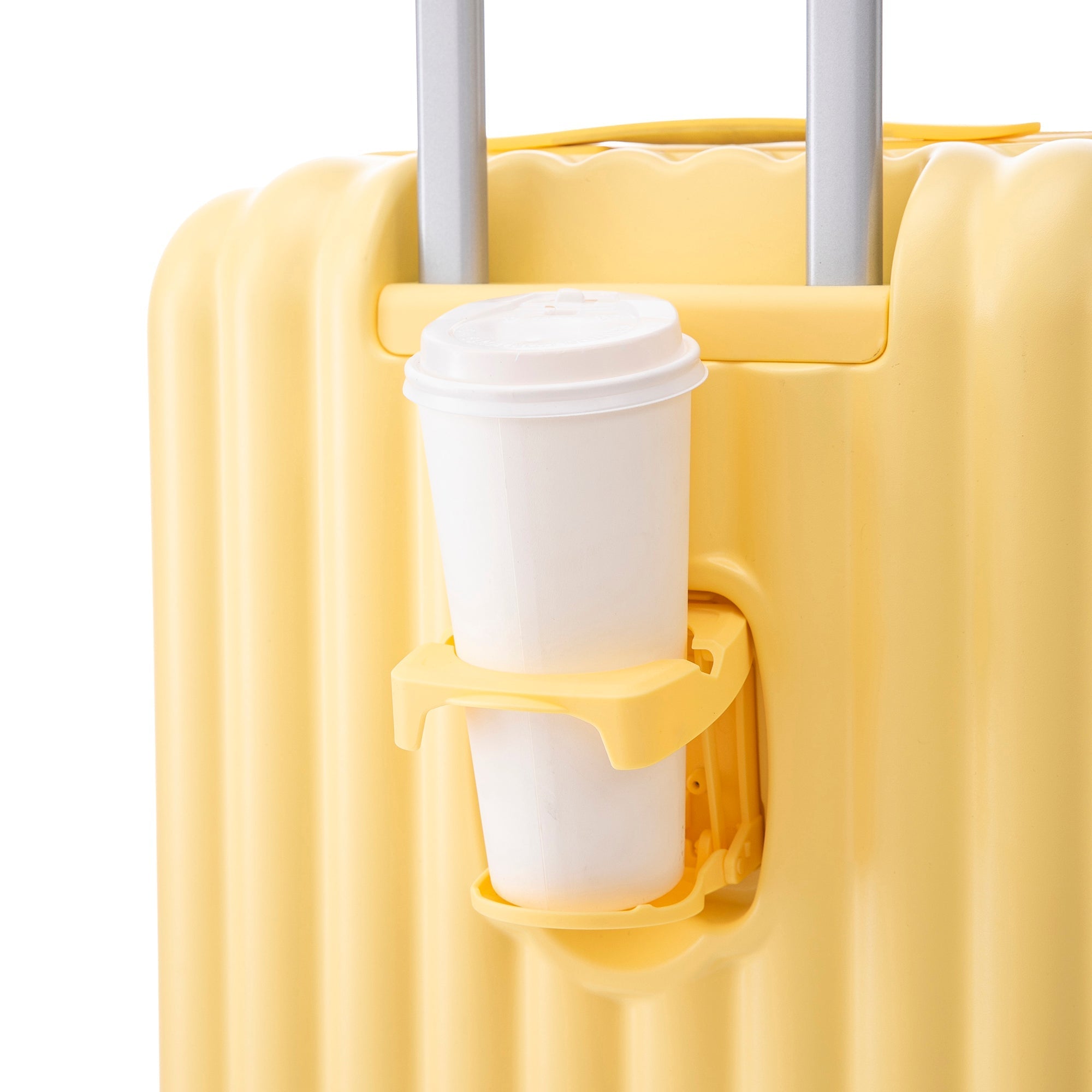 20/24/28 ABS Spinner Wheel Luggage Set with USB Port & Cup Holder