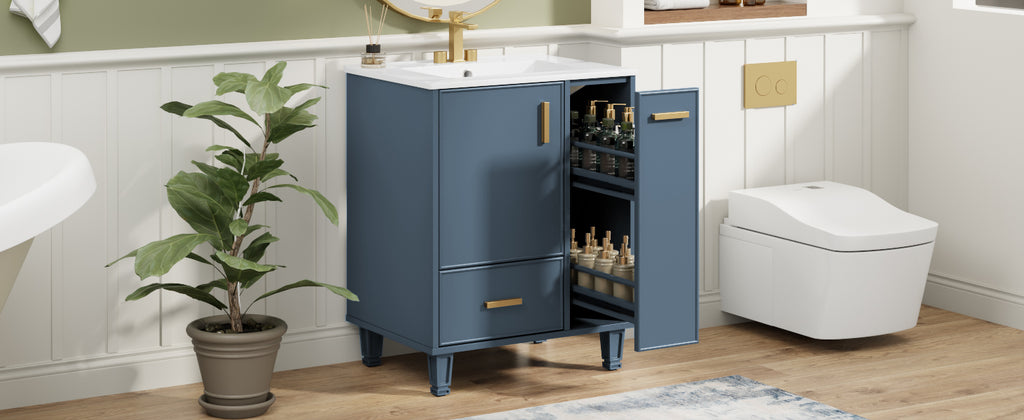 24" Bathroom Vanity with Sink and Storage Cabinet