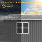 12x10 FT Outdoor Storage Shed Metal