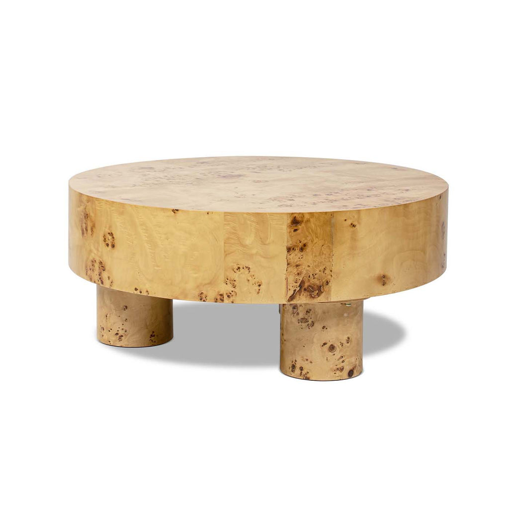 Nebula 35.5" Round Pillar Leg Coffee Table - Warm