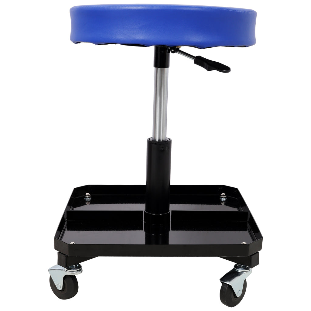 Rolling Pneumatic Creeper Garage Stool with Tool Tray