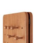 Cherry Color Wall-Mounted Full-Length Mirror