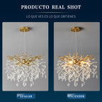 6-Light Chandelier Crystal Ceiling Lamp
