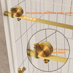 Frameless Shower Door 56-60"W x 76"H