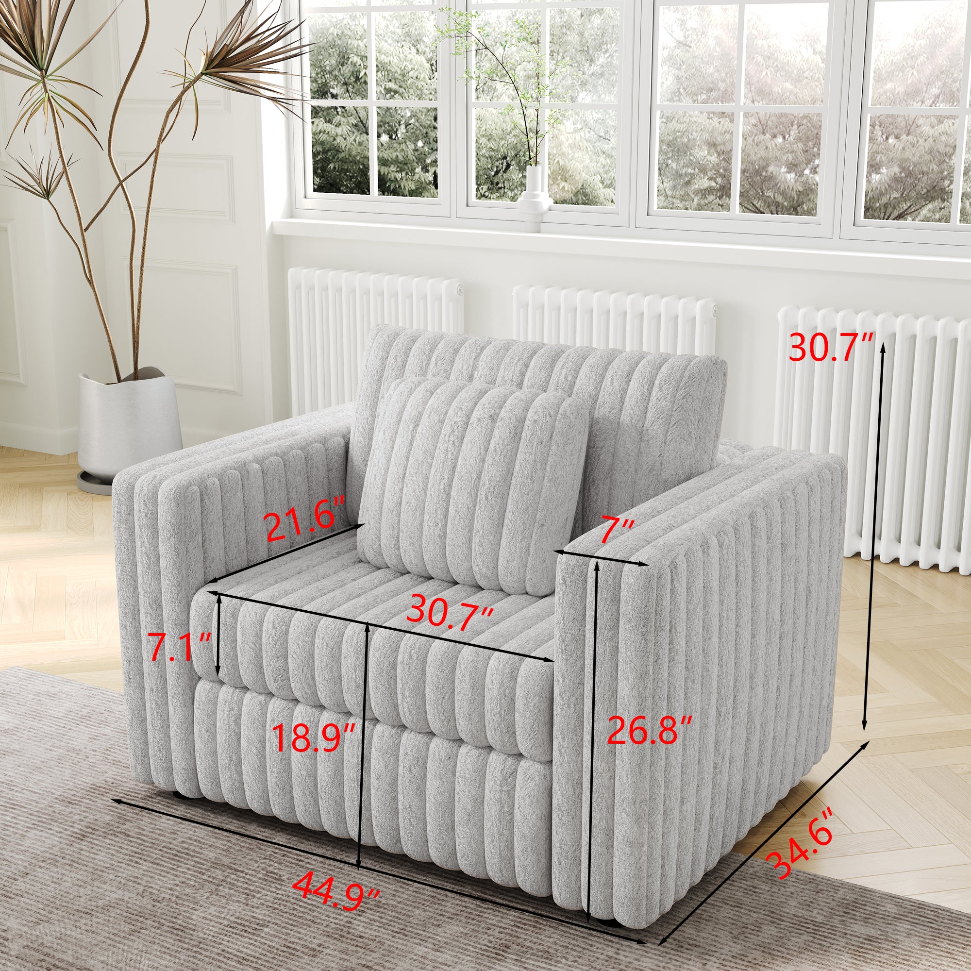 Modular Sofa Single - 44.9"