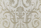 Bently Fabric & Champagne Finish Arm Chair Set of 2
