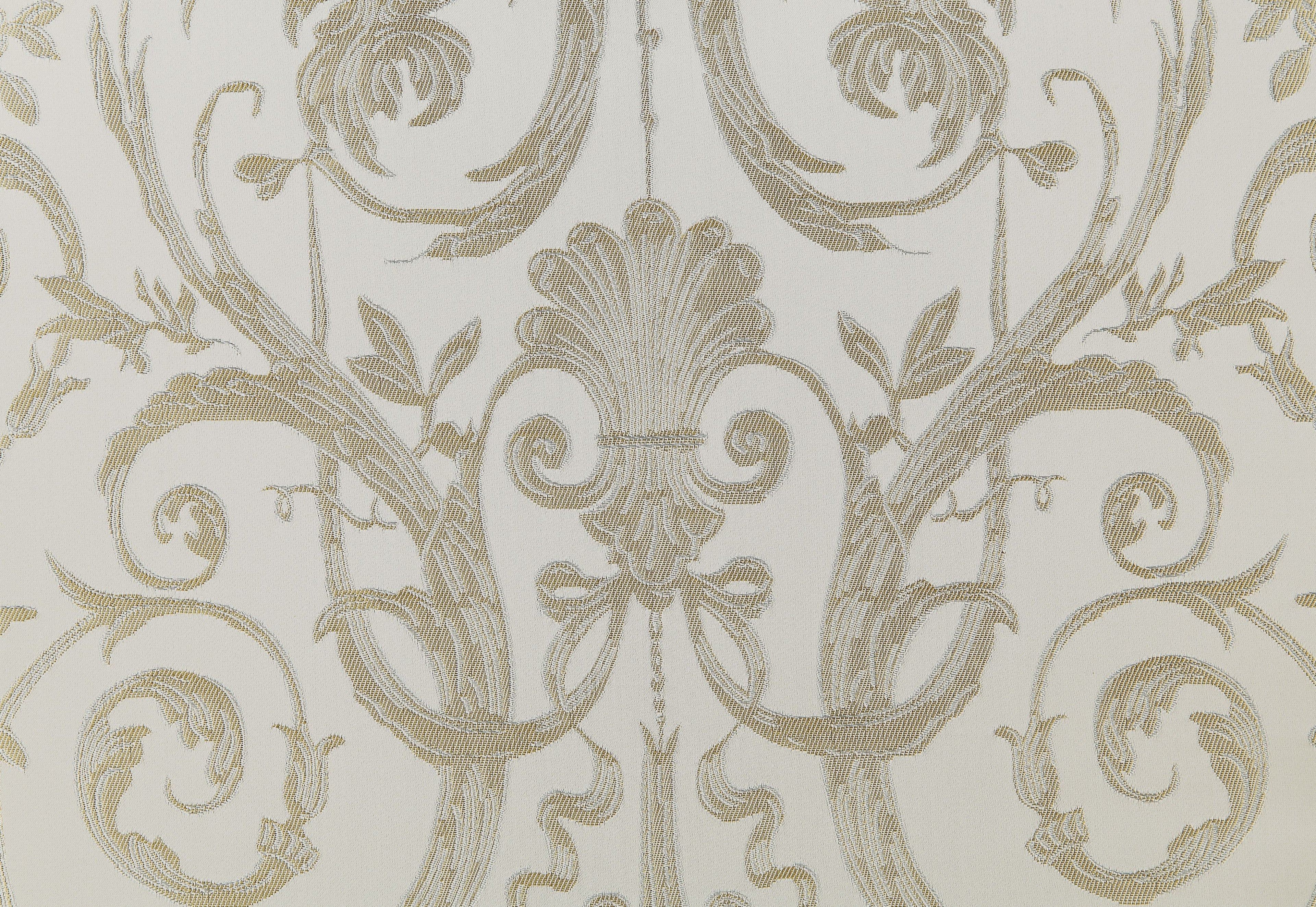 Bently Fabric & Champagne Finish Arm Chair Set of 2