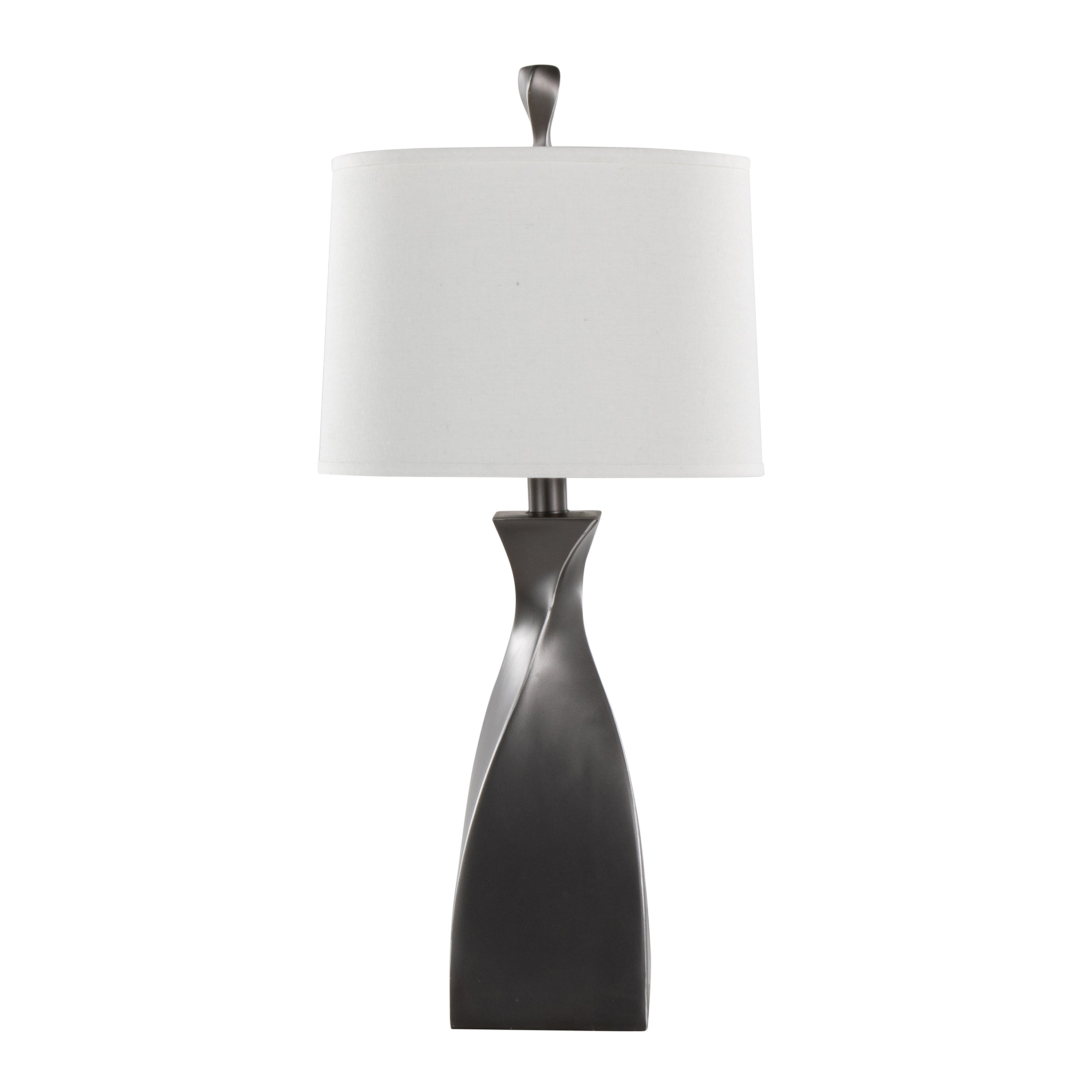 30" Contemporary Polyresin Table Lamp in Rubbed